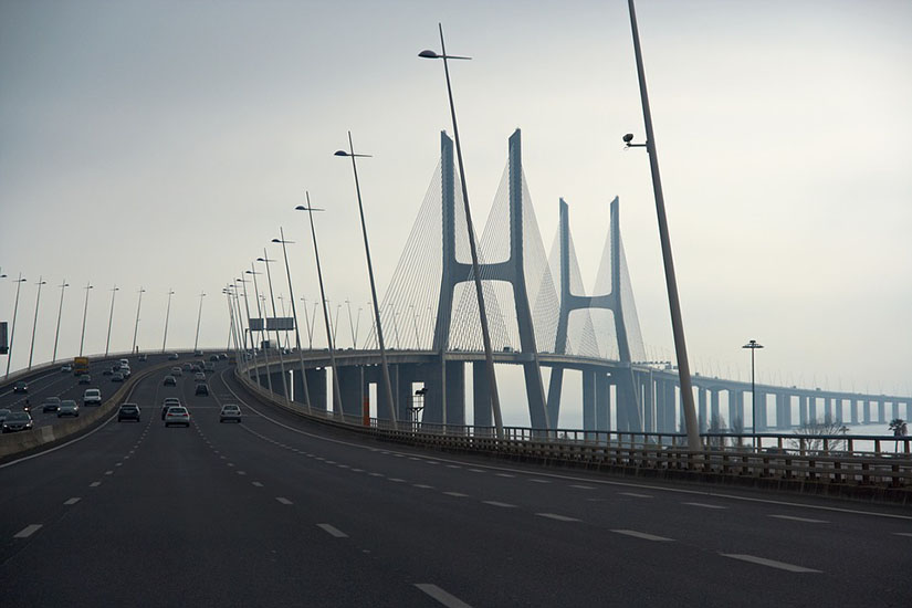 Distância em quilómetros da Ponte Vasco da Gama