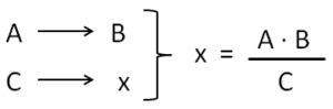 Calculadora de Regra de três simples inversa | Calcular Regra de três  inversa